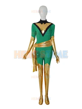 Jean Grey Deep Green Phoenix X-men Superhero Costume spandex female halloween cosplay X-Men costumes hot sale
Jean Grey Deep Green Phoenix X-men Superhero Costume spandex female halloween cosplay X-Men costumes hot sale