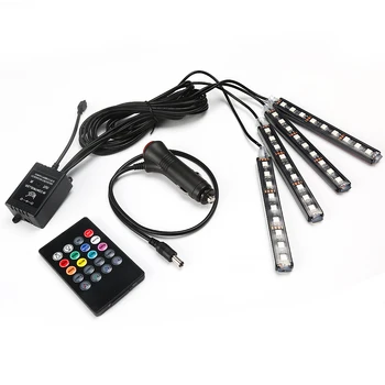 Interior Decorative Atmosphere Neon Light Lamp LED Wireless Multi Color RGB Voice Sensor Sound music control Car Lighter
Interior Decorative Atmosphere Neon Light Lamp LED Wireless Multi Color RGB Voice Sensor Sound music control Car Lighter