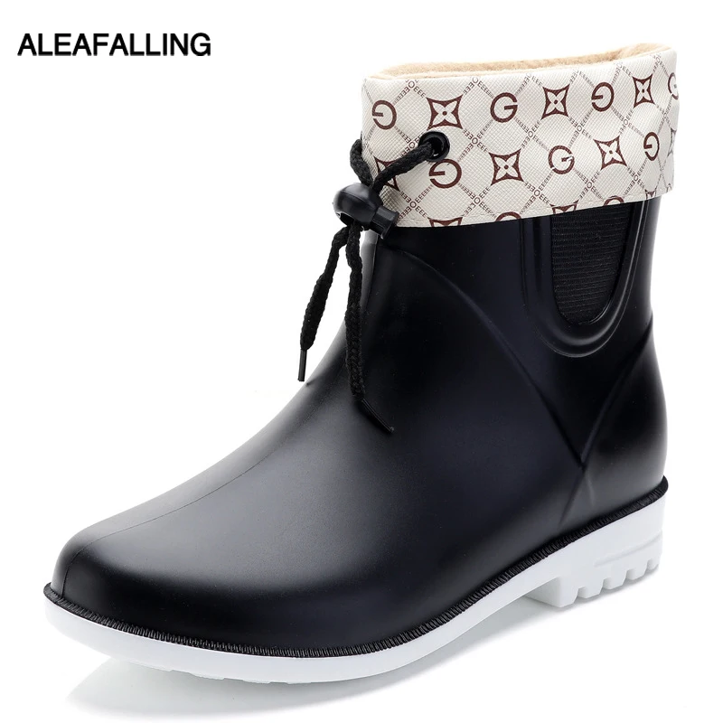 Aleafalling Women Rain Boots Mature Lady Slip On Waterproof Lady Shoes Warm Thicken Rainproof Ankle Outdoor Girl's Shoes AW05
Aleafalling Women Rain Boots Mature Lady Slip On Waterproof Lady Shoes Warm Thicken Rainproof Ankle Outdoor Girl's Shoes AW05