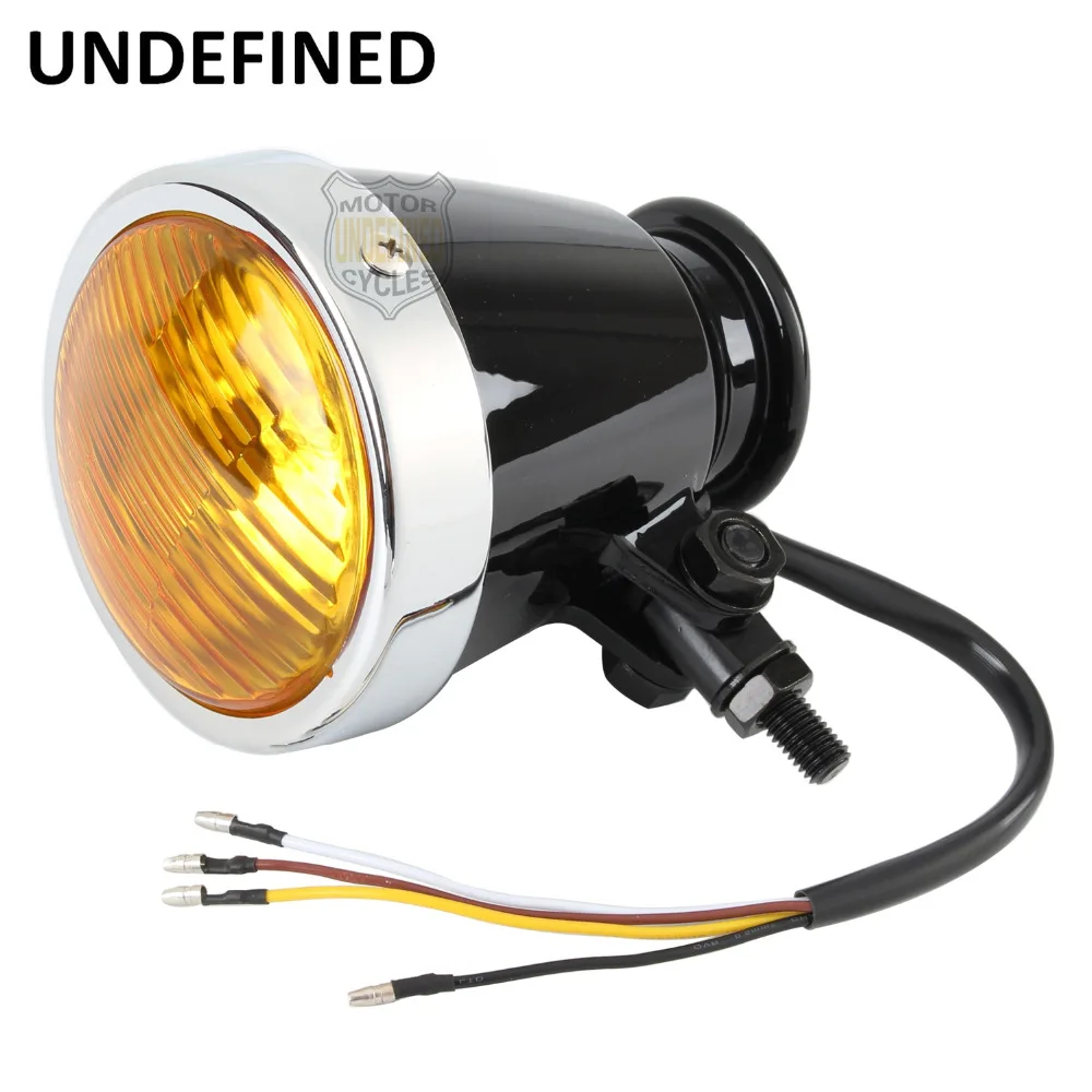 Motorcycle 12V Amber Lens Bellmouthed Front Headlight Lamp Hi/Lo Beam For Yamaha Kawasaki Custom
Motorcycle 12V Amber Lens Bellmouthed Front Headlight Lamp Hi/Lo Beam For Yamaha Kawasaki Custom