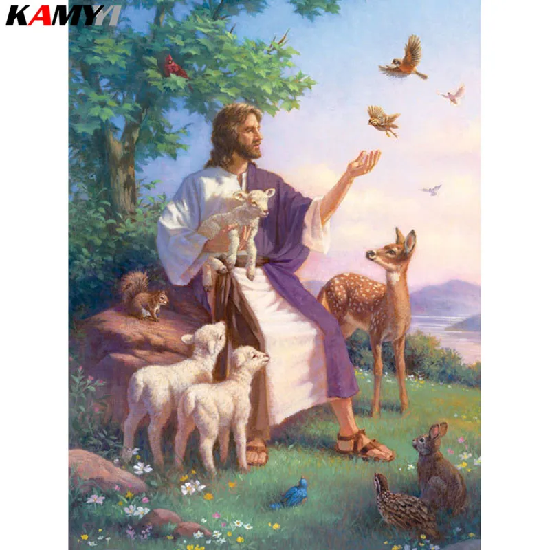 5D DIY diamond painting cross stitch Jesus and sheep Full Square Diamond embroidery Needlework Rhinestone Mosaic decor HHY
5D DIY diamond painting cross stitch Jesus and sheep Full Square Diamond embroidery Needlework Rhinestone Mosaic decor HHY
