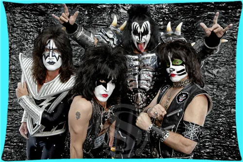 LU Hot KISS American Rock N Roll Band Custom Zippered Rectangle Pillowcases Pillow Cover Cases Size 45X35cm (two-sides)U2-131
LU Hot KISS American Rock N Roll Band Custom Zippered Rectangle Pillowcases Pillow Cover Cases Size 45X35cm (two-sides)U2-131