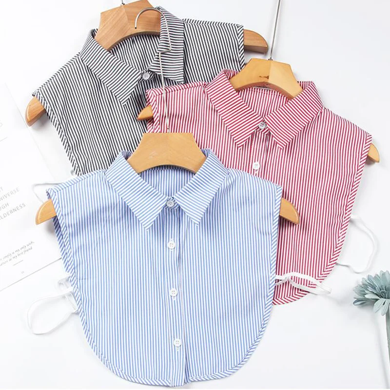 Stripe Fake Collar Shirt 2019 Mujer Chemisier Daily Faux Cols Ladies False Collars Detachable Collars For Women Removable Ties
Stripe Fake Collar Shirt 2019 Mujer Chemisier Daily Faux Cols Ladies False Collars Detachable Collars For Women Removable Ties