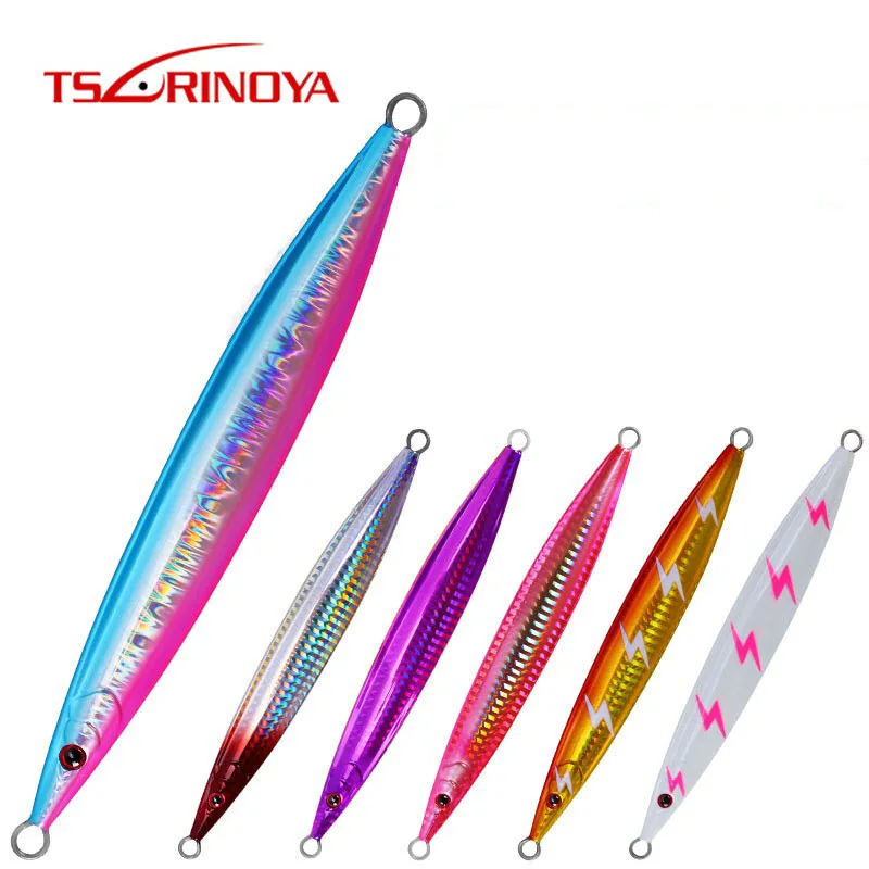 TSURINOYA медленная металлическая приманка для джиггинга 110 г 130 165 200 джига