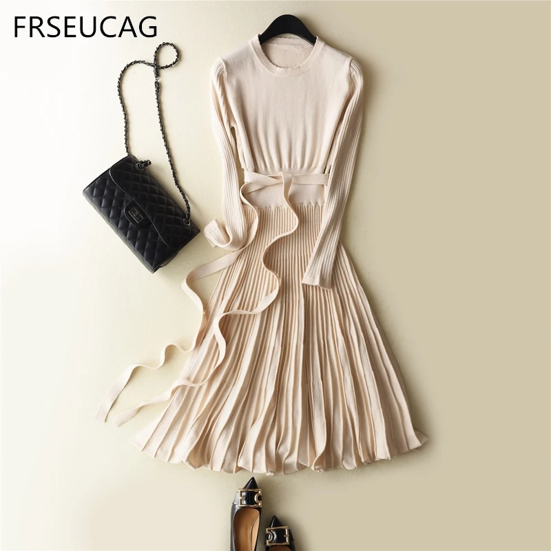 FRSEUCAG Hot 2018 spring and autumn new fashion Slim round neck knit cashmere dress women's long-sleeved solid color pullovers
FRSEUCAG Hot 2018 spring and autumn new fashion Slim round neck knit cashmere dress women's long-sleeved solid color pullovers