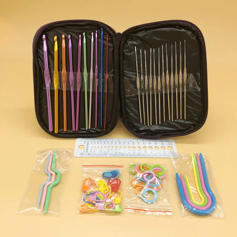 Looen Crochet Hook Set 50pcs With Yarn Knitting Needles Sewing Tools Full Set Knit Gauge Stitch Holders Craft Tools
Looen Crochet Hook Set 50pcs With Yarn Knitting Needles Sewing Tools Full Set Knit Gauge Stitch Holders Craft Tools