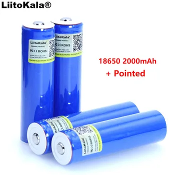 LiitoKala 18650 3.7V 2000mA Rechargeable lithium battery Light Flashlight batteries LED light battery + Pointed
LiitoKala 18650 3.7V 2000mA Rechargeable lithium battery Light Flashlight batteries LED light battery + Pointed