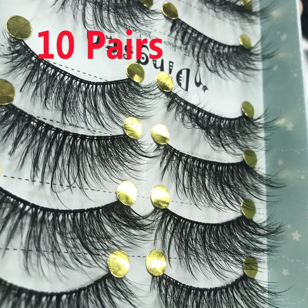 10 Pairs 3D Faux Mink Lashes Natural Makeup Fluffy Wispy False Eyelashes Extension Handmade Eye Lashes Full Strip Eyelash
10 Pairs 3D Faux Mink Lashes Natural Makeup Fluffy Wispy False Eyelashes Extension Handmade Eye Lashes Full Strip Eyelash