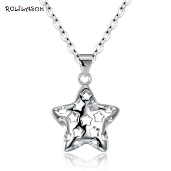 925 sterling Star hollow design necklace pendant fashion silverJewelry for Women weddinmg gift SP39
925 sterling Star hollow design necklace pendant fashion silverJewelry for Women weddinmg gift SP39