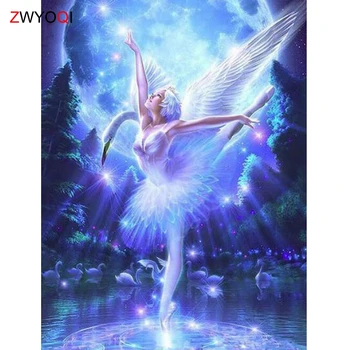 Full Square Diamond mosaic Dancing girl Swan Lake Full Round Diamond embroidery Cross stitch Dancing 5D DIY Diamond painting
Full Square Diamond mosaic Dancing girl Swan Lake Full Round Diamond embroidery Cross stitch Dancing 5D DIY Diamond painting