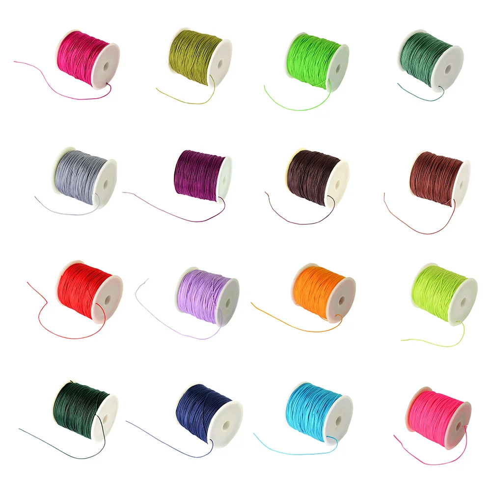 100Yard(91m)/Roll 0.8mm Braided Nylon Cord Imitation Silk String Thread Beading String DIY Jewerly Craft Necklace Findings
100Yard(91m)/Roll 0.8mm Braided Nylon Cord Imitation Silk String Thread Beading String DIY Jewerly Craft Necklace Findings