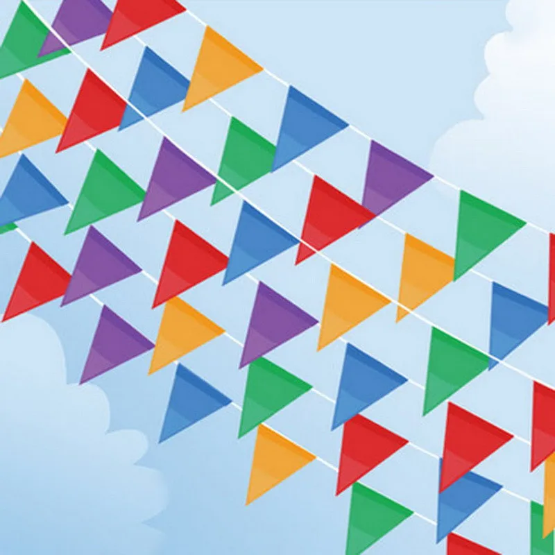 2Pcs(4M/PC) Colorful Bunting Party Hang Flags Triangles String Flags Warning Banner Brithday Graduation
2Pcs(4M/PC) Colorful Bunting Party Hang Flags Triangles String Flags Warning Banner Brithday Graduation