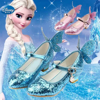 frozen Elsa princess shoes spring and autumn models pink blue children's shoes elsa Elsa girls high heels 26-38
frozen Elsa princess shoes spring and autumn models pink blue children's shoes elsa Elsa girls high heels 26-38