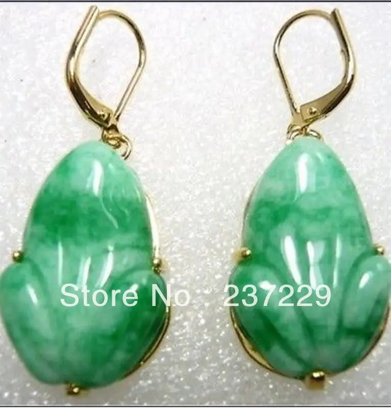 Free shipping Wholesale price Stylish Green gem Carved Frog shape Earrings real Natural gem stone 925 silver Ladies Jewelry
Free shipping Wholesale price Stylish Green gem Carved Frog shape Earrings real Natural gem stone 925 silver Ladies Jewelry