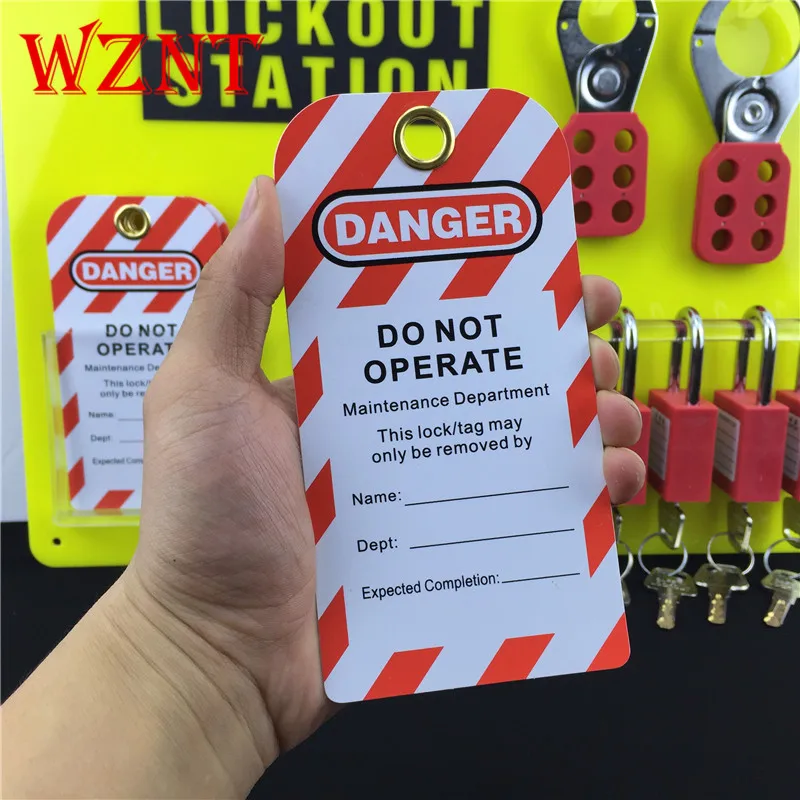 Durable PVC Safety Lockout padlock tag tuff tags do not operate tag Content can be customized
Durable PVC Safety Lockout padlock tag tuff tags do not operate tag Content can be customized