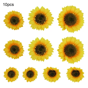 10pcs/set Artificial Sunflower Heads Silk Real Touch Fake Flowers for Wedding Decoration Home Party Garden Decor Floral
10pcs/set Artificial Sunflower Heads Silk Real Touch Fake Flowers for Wedding Decoration Home Party Garden Decor Floral