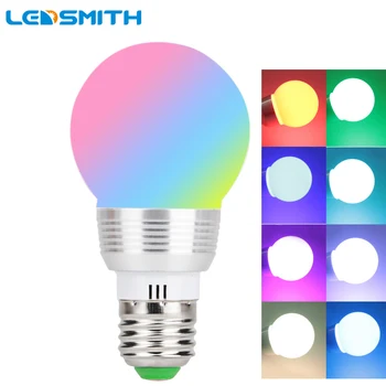 E27 E14 LED RGB Bulb Lamp AC110V 220V 3W Spot Light Dimmable Magic Holiday RGB Lighting 16 Colors 270 Degree IR Remote Control
E27 E14 LED RGB Bulb Lamp AC110V 220V 3W Spot Light Dimmable Magic Holiday RGB Lighting 16 Colors 270 Degree IR Remote Control