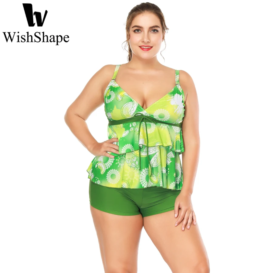 XXXL Plus Size Swimwear Women Tankini 2018 Two Pieces Bathing Suit With Shorts Floral Print Swimsuit With Shorts Swimming Suit
XXXL Plus Size Swimwear Women Tankini 2018 Two Pieces Bathing Suit With Shorts Floral Print Swimsuit With Shorts Swimming Suit