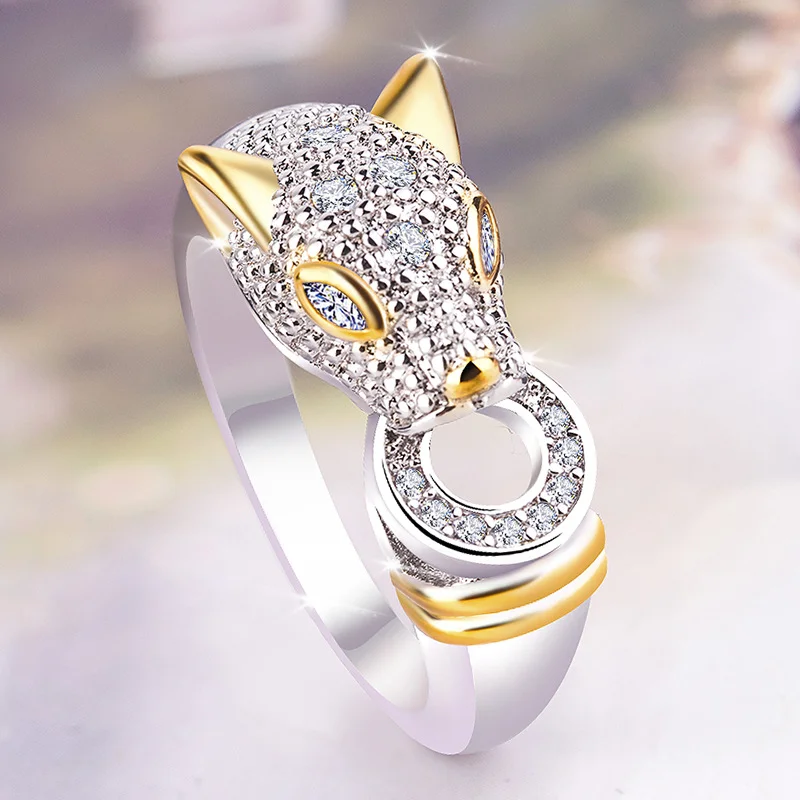 Nicole Original New Small Animal Accessories Wish Quick Selling Blast Leopard Head Copper Money Ring Lady Ring
Nicole Original New Small Animal Accessories Wish Quick Selling Blast Leopard Head Copper Money Ring Lady Ring