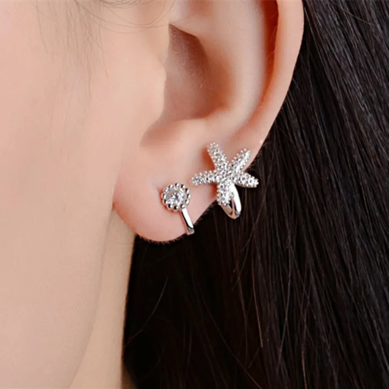 TJP Cute Rose Gold Crystal Stones Starfish Female Earrings Jewelry Top Fashion 925 Silver Earring For Women Party Jewelry Girl
TJP Cute Rose Gold Crystal Stones Starfish Female Earrings Jewelry Top Fashion 925 Silver Earring For Women Party Jewelry Girl