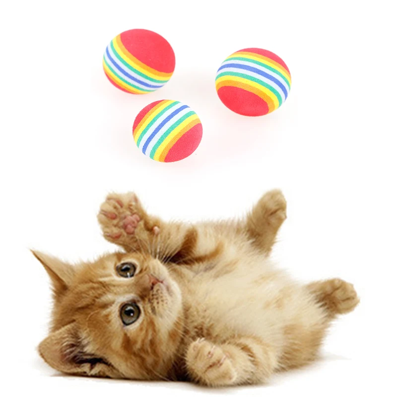 10Pcs/set 35/42mm Dog Chewing Toy Cat Interactive Rainbow Balls Made With Safety Foam Funny For Kittens Pet Extra-tough Supplies
10Pcs/set 35/42mm Dog Chewing Toy Cat Interactive Rainbow Balls Made With Safety Foam Funny For Kittens Pet Extra-tough Supplies