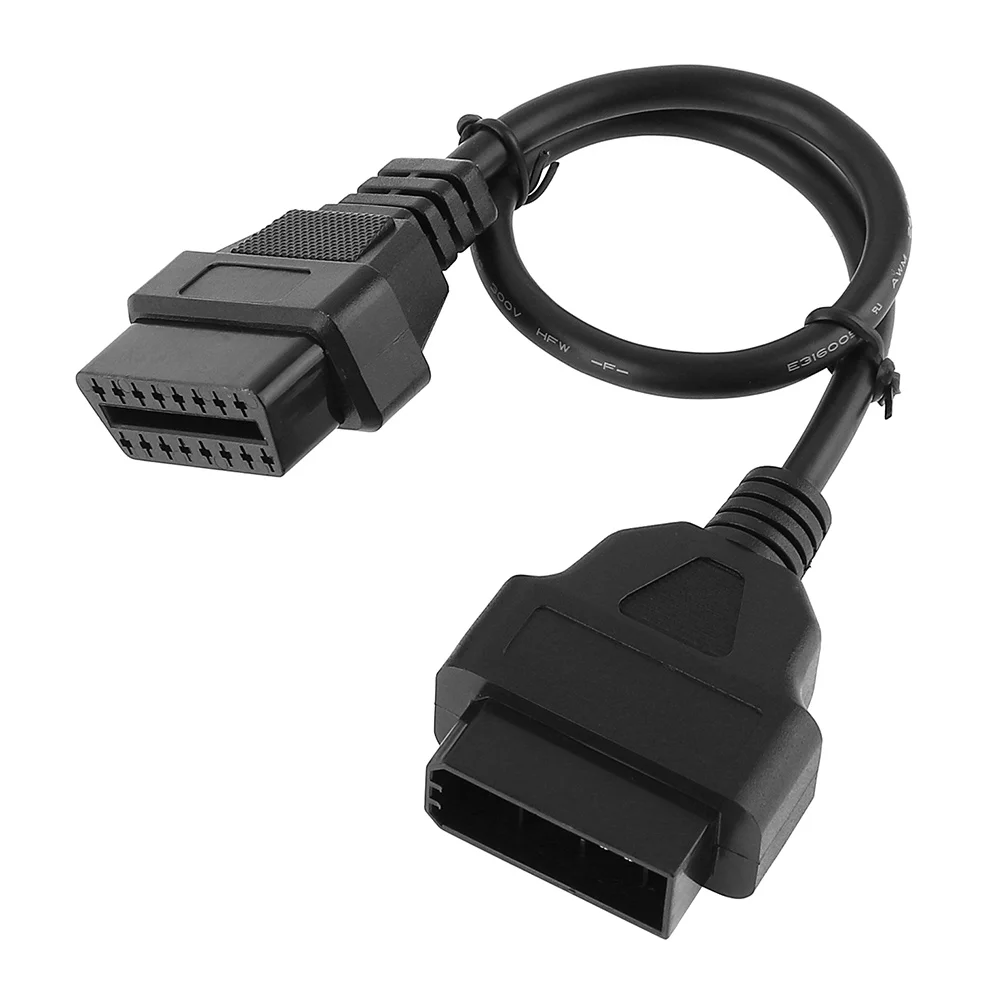 40CM OBD II OBD2 14 Pin Male to 16 Pin Female Auto Car Diagnostic Tool Adapter Extension Connector Cable Adaptor for Nissan
40CM OBD II OBD2 14 Pin Male to 16 Pin Female Auto Car Diagnostic Tool Adapter Extension Connector Cable Adaptor for Nissan