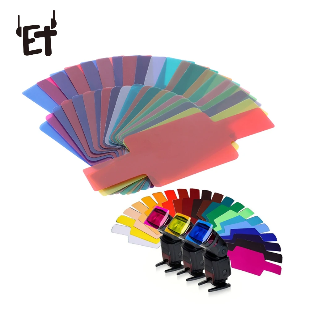 ET 20 Colors Photographic Color Gel Filter Cards Set for Canon Nikon SONY Camera Flash Speedlite Color Gels Lense Accessories
ET 20 Colors Photographic Color Gel Filter Cards Set for Canon Nikon SONY Camera Flash Speedlite Color Gels Lense Accessories