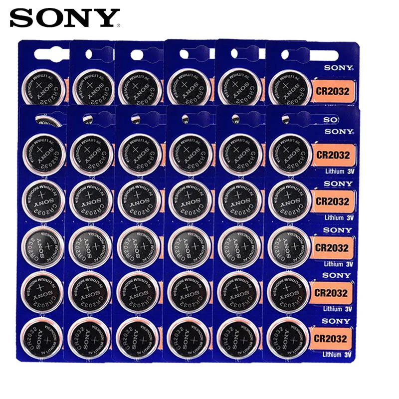 200pcs/lot sony CR2032 3V 100% Original Lithium Battery For Watch Remote Control Calculator CR2032 button cell coin batteries
200pcs/lot sony CR2032 3V 100% Original Lithium Battery For Watch Remote Control Calculator CR2032 button cell coin batteries