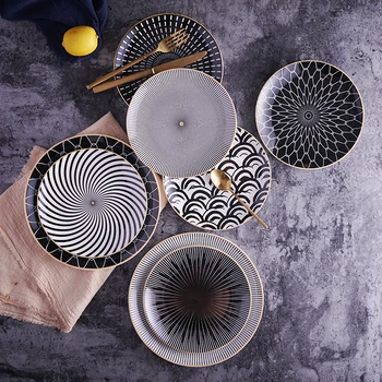 Geometry ceramic 10 inch Dinner Plate dish 8 inch dessert plate snack plate cake plate decoration tableware dinner set
Geometry ceramic 10 inch Dinner Plate dish 8 inch dessert plate snack plate cake plate decoration tableware dinner set