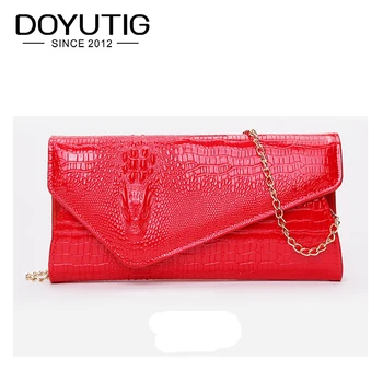 Luxury Women's PU Leather Clutch Bags With Crocodile Head Female High Quality PU Fashion Crossbody Bags Free Shipping A096
Luxury Women's PU Leather Clutch Bags With Crocodile Head Female High Quality PU Fashion Crossbody Bags Free Shipping A096