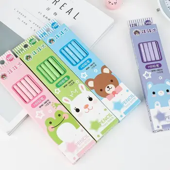 12pcs/box Kawaii Cartoon HB Wood Pencils For Kids HB Sketch Pencil Drawing Stationery Student School Office Supplies
12pcs/box Kawaii Cartoon HB Wood Pencils For Kids HB Sketch Pencil Drawing Stationery Student School Office Supplies