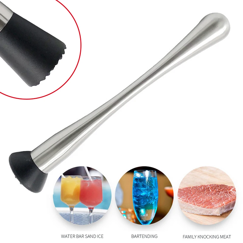 Cocktail Muddler Mixer DIY Kitchen Drink Fruit Muddler Ice Barware Bar Tool Stainless Steel Bar Mojito Cocktail Ice Hammer
Cocktail Muddler Mixer DIY Kitchen Drink Fruit Muddler Ice Barware Bar Tool Stainless Steel Bar Mojito Cocktail Ice Hammer
