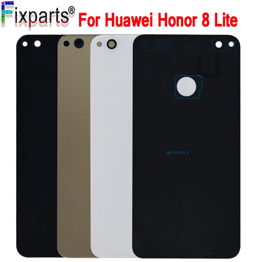 Huawei Honor 8 Lite Задняя крышка батареи задняя дверь корпус стеклянная панель Замена