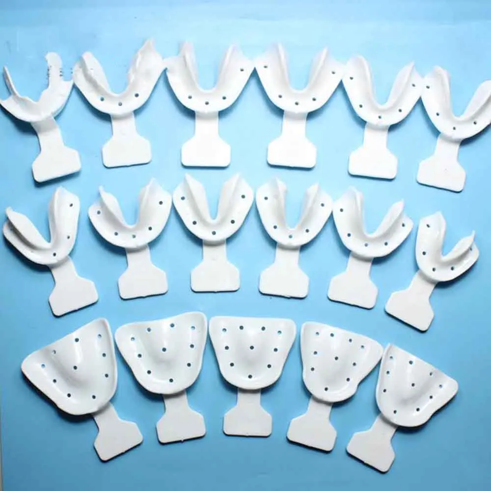 17Pcs/Set Dental Impression Trays Autoclavable Teeth Holder Edentulous Jaws Impression Trays Dentist Tools Material
17Pcs/Set Dental Impression Trays Autoclavable Teeth Holder Edentulous Jaws Impression Trays Dentist Tools Material