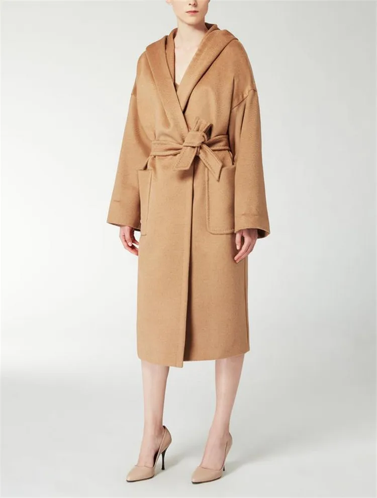 UK Fashion New Manteau femme 2018 Spring Winter Women Camel Simple Hooded Woolen Maxi Robe Long Coat Classic Outerwear
UK Fashion New Manteau femme 2018 Spring Winter Women Camel Simple Hooded Woolen Maxi Robe Long Coat Classic Outerwear