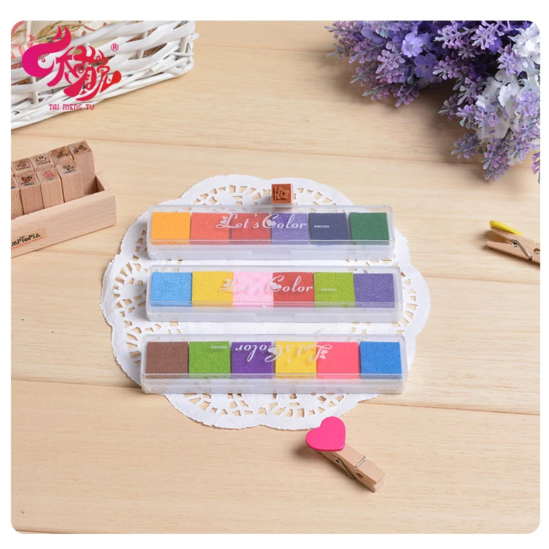 Multi 6 Color Ink Pad Inkpad DIY Craft Card Stamp Fingerprint Accessories for Children Kids Rubber Stamps Paper Wood
Multi 6 Color Ink Pad Inkpad DIY Craft Card Stamp Fingerprint Accessories for Children Kids Rubber Stamps Paper Wood
