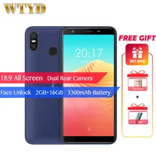 Ulefone S9 Pro 5.5 inch HD+ Mobile Phone 2GB RAM 16GB ROM Android 8.1 MTK6739 Quad Core 13MP+5MP Dual Rear Cameras 4G Cellphone(China)