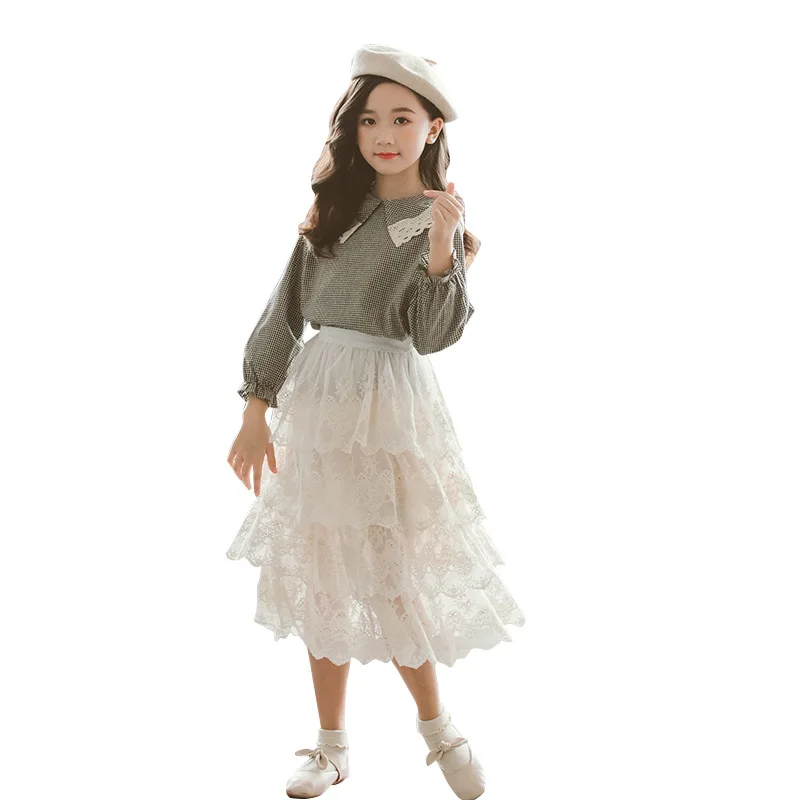 Lace Patchwork Peter Pan Collar Blouse Long Sleeve Toddler Teen Girls Kids Shirt Top Little Girls Kids Shirt Black Plaid Clothes
Lace Patchwork Peter Pan Collar Blouse Long Sleeve Toddler Teen Girls Kids Shirt Top Little Girls Kids Shirt Black Plaid Clothes