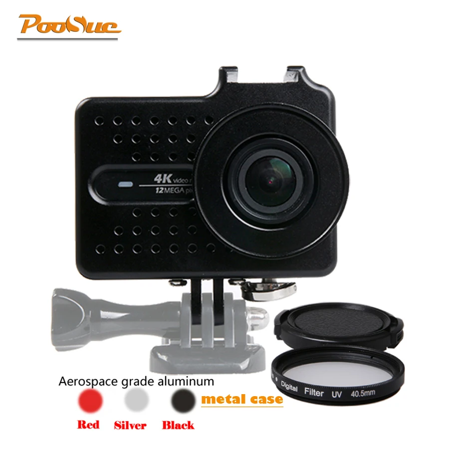 Poosue for Xiaomi Yi 2 4k Aluminium Alloy Metal Case Housing Frame +Protective UV filter for Xiao Yi 4k action camera Accessory
Poosue for Xiaomi Yi 2 4k Aluminium Alloy Metal Case Housing Frame +Protective UV filter for Xiao Yi 4k action camera Accessory