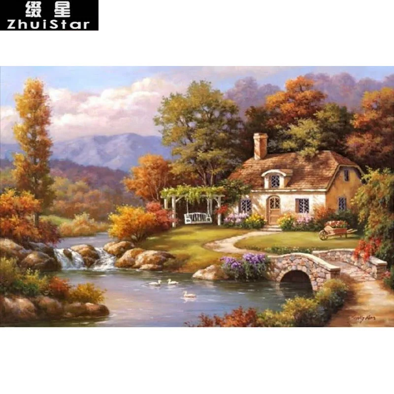 5D DIY Diamond Painting Beautiful River & House Scenic Embroidery Full Square Diamond Cross Stitch Rhinestone Mosaic Painting
5D DIY Diamond Painting Beautiful River & House Scenic Embroidery Full Square Diamond Cross Stitch Rhinestone Mosaic Painting