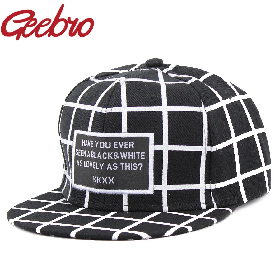 2017 Fashion KKXX Black White Plaid Casual Baseball Caps Hip Hop Skate Cap Bone Aba Snapback Sun Hats for Men's Women's JS059
2017 Fashion KKXX Black White Plaid Casual Baseball Caps Hip Hop Skate Cap Bone Aba Snapback Sun Hats for Men's Women's JS059