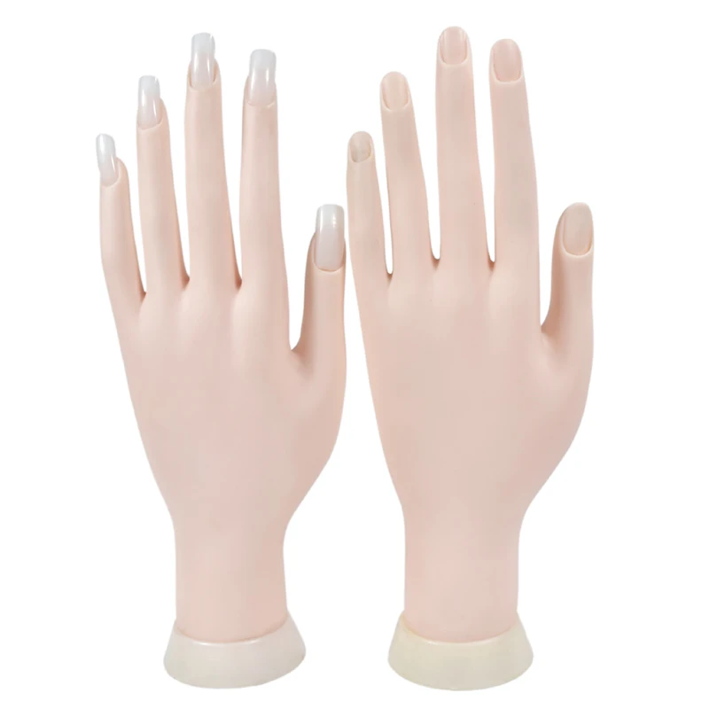 1Pcs Flexible Soft Plastic Flectional Mannequin Model Painting Practice Nail Art Fake Hand for Training Nail Art Design Can Bend (1)