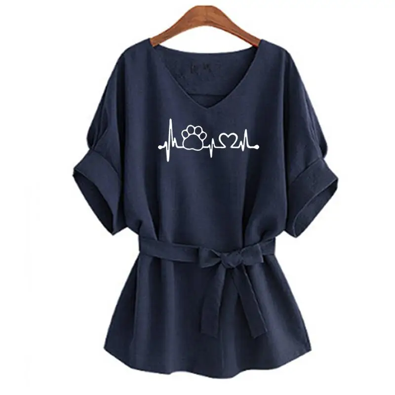 2018 New Fashion Dog Paw Love Print Plus Size Shirt Tops Funny Kawaii Women Japanese Rock
2018 New Fashion Dog Paw Love Print Plus Size Shirt Tops Funny Kawaii Women Japanese Rock