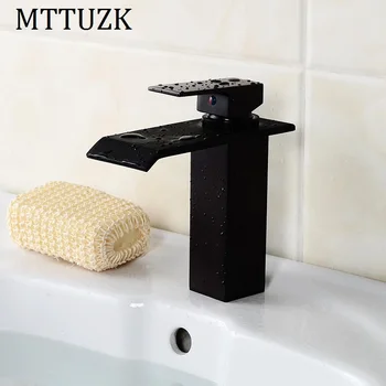 European style cold and hot waterfall tap Black bathroom single handle faucets bath washbasin mixer taps
European style cold and hot waterfall tap Black bathroom single handle faucets bath washbasin mixer taps