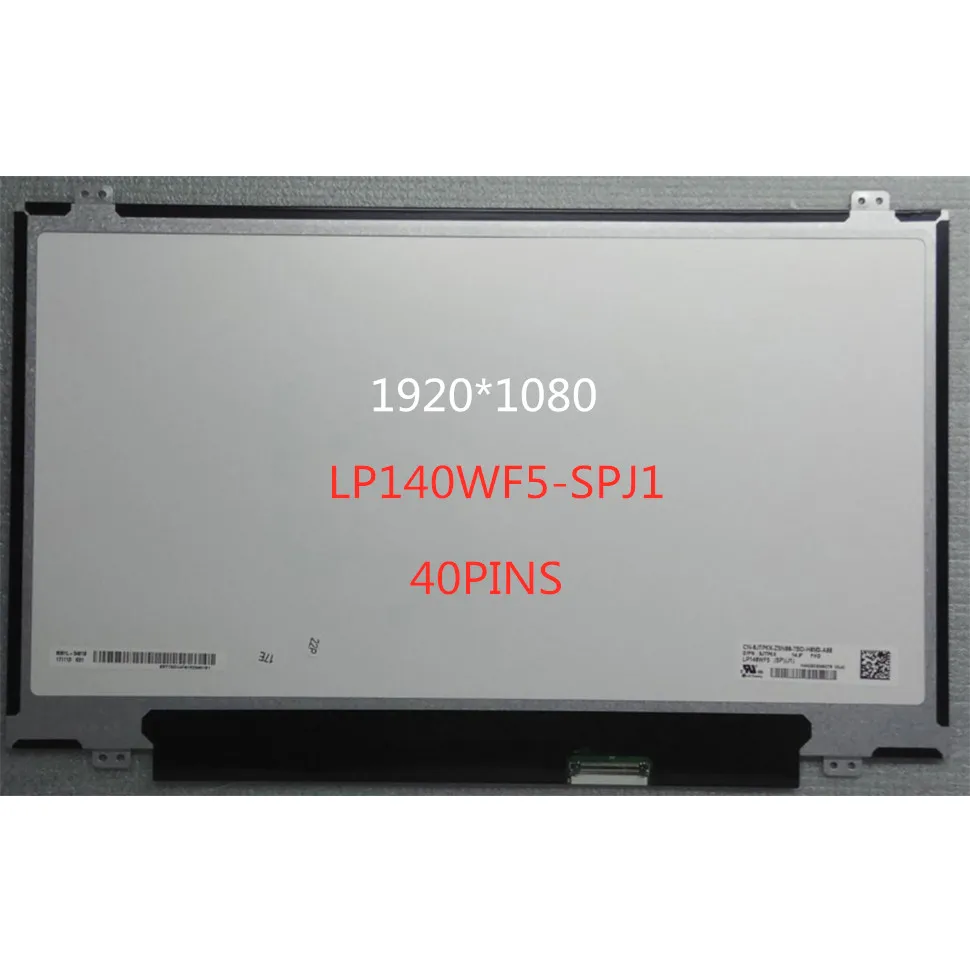 14.0" LED LCD Screen LP140WF5-SPJ1 LP140WF5 (SP)(J1) D/PN: 0JTP6X JTP6X with touch screen digitizer 1920X1080 FHD IPS
14.0" LED LCD Screen LP140WF5-SPJ1 LP140WF5 (SP)(J1) D/PN: 0JTP6X JTP6X with touch screen digitizer 1920X1080 FHD IPS