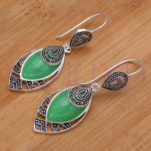 Hot Girls Shop new vintage green good silver plated hook women dangle earrings new 4Y65DT
Hot Girls Shop new vintage green good silver plated hook women dangle earrings new 4Y65DT