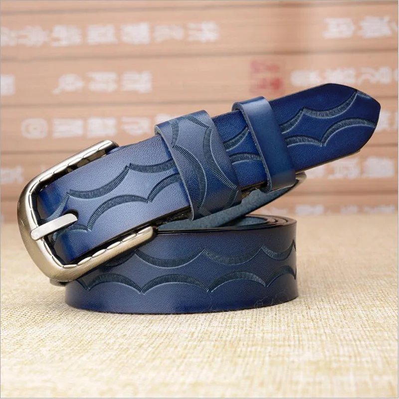 High Quality Genuine Leather Women Blue Belt Fashion Lady Leather Striped Jeans Belts Quality Guarantee ZLB021
High Quality Genuine Leather Women Blue Belt Fashion Lady Leather Striped Jeans Belts Quality Guarantee ZLB021
