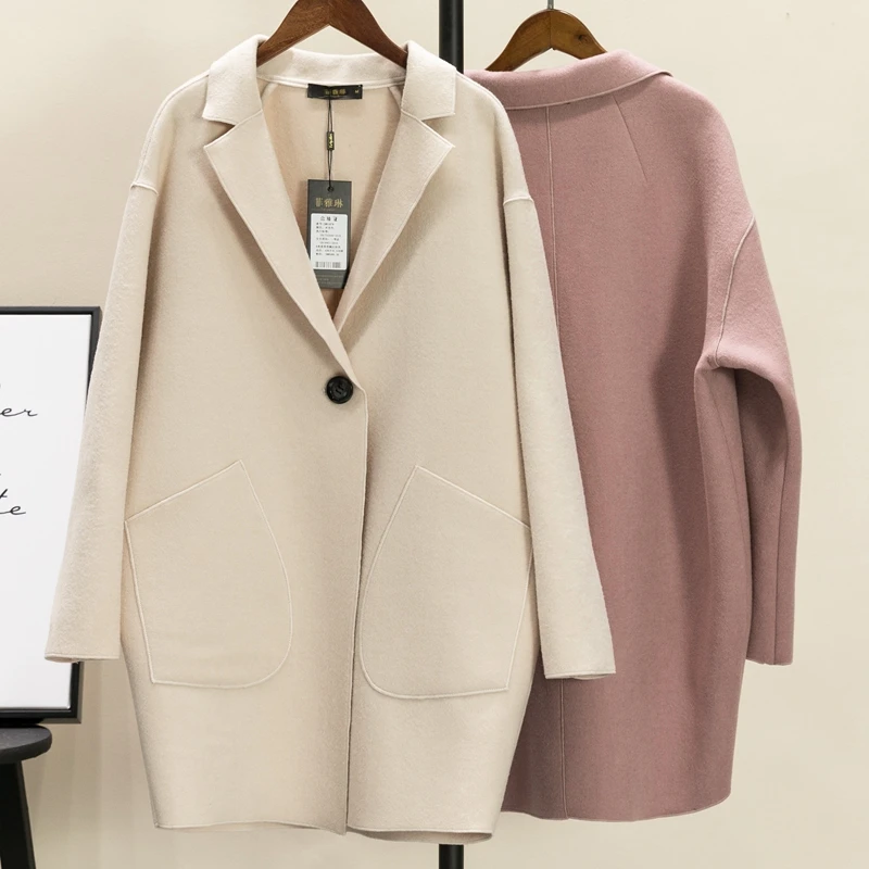 Double-sided cashmere coat autumn and winter large size women thin section was thin woolen coat and long sections JQ02
Double-sided cashmere coat autumn and winter large size women thin section was thin woolen coat and long sections JQ02