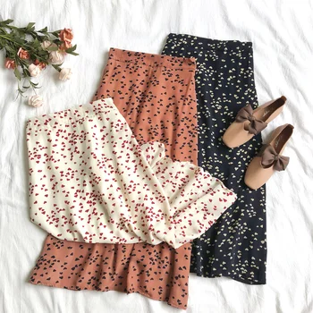 2019 Summer Women A-Line Chiffon Skirts High Waist Floral Print Midi Skirts Printed Skirt
2019 Summer Women A-Line Chiffon Skirts High Waist Floral Print Midi Skirts Printed Skirt