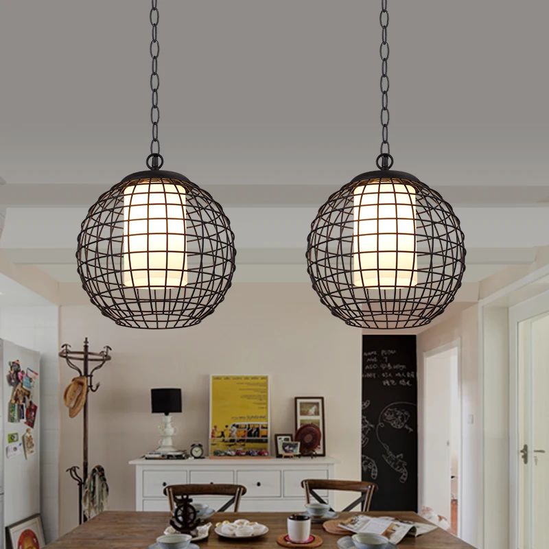 Nordic Simple Retro Edison Wrought Iron Ball Cage Lamps and Lanterns Hotel Cafe Pendant lamp Restaurant Hall Bar
Nordic Simple Retro Edison Wrought Iron Ball Cage Lamps and Lanterns Hotel Cafe Pendant lamp Restaurant Hall Bar